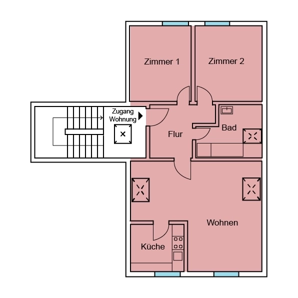 Grundriss 3. OG Wohnung